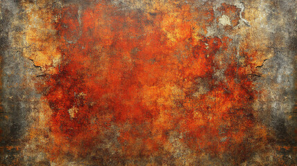 Wall Mural - dark red-orange gradient on a black background, creating a moody, abstract, and atmospheric visual. The grainy texture adds depth, evoking feelings of intensity, warmth, and mystery in the viewer