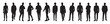 © jasmin - Vector business man silhouette set of silhouettes of business people silhouettes isolated background.