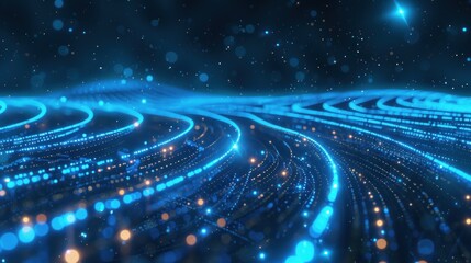 Blue abstract technology background