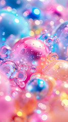 abstract colors bubbles water texture light pastel background soft bright shiny colorful vibrant rainbow dreamy fluid liquid reflections