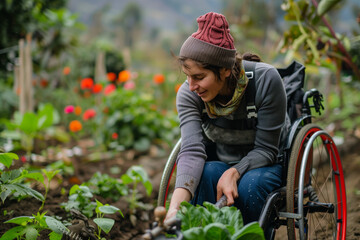 person in wheelchair