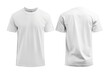 © MadMouse - Blank white t-shirt mockup, front and back view
