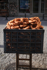 Wall Mural - Turkish Bagel Simit selling in a van 