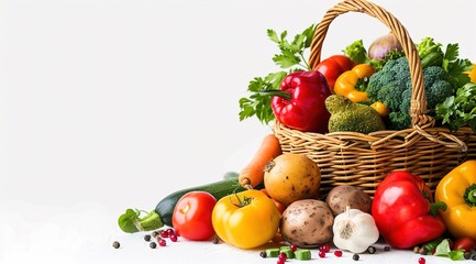 Canvas Print - vegetables in a basket