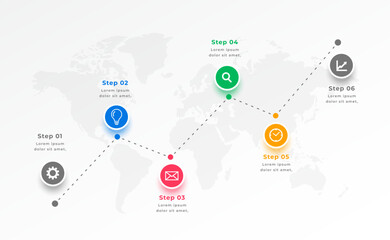Sticker - business milestone strategy path template a journey to growth