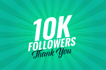 Poster - thank you 10k social media fan group background