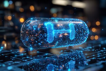 Sticker - AI-Enhanced Medicine Pill Concept for Future Healthcare