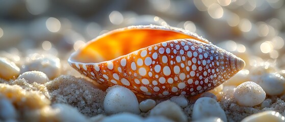 Sticker - Seashell on the Beach.