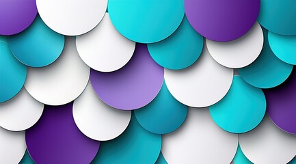 Sticker - background with colorful circles