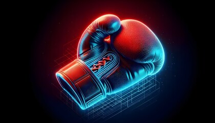 Wall Mural - boxing image illustration