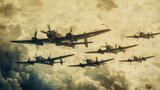 “Sky Warriors: World War Aircraft in Formation”