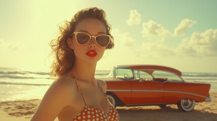 Vintage Summer Glamour by the Beach