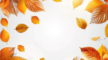 Canvas Print - autumn leaves background