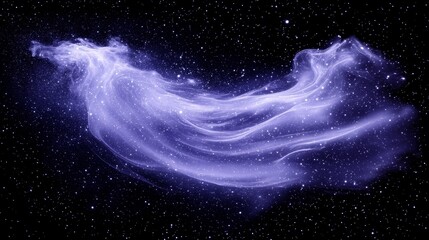 celestial tapestry a swirling nebula in a starry night, captured through a telescope's lens