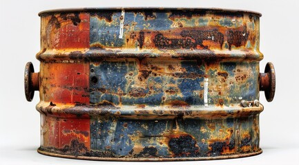 Canvas Print - old rusty tin can