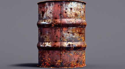 Wall Mural - rusty barrel