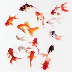 goldfish in water