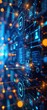 © Karn AS Images - Network edge, data processing benefits, reduced latency, closeup shot, glowing tech icons, vibrant digital flow, dynamic and efficient computing