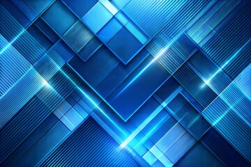 Wall Mural - abstract blue geometric pattern: a captivating abstract background featuring intersecting blue geome