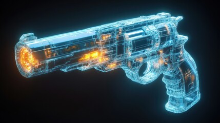 Sticker - Cyberpunk Revolver