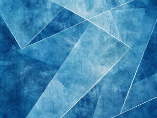 Wall Mural - Abstract blue background with paper texture and white triangular. Abstract blue watercolor background with paper texture and white triangular