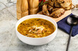 © Andrei Starostin - Hot Crab corn soup with vegetables