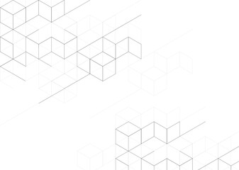 Abstract background with geometric design cubes