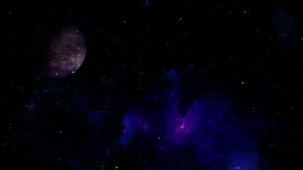 mysterious planets and space dust bands in the universe.