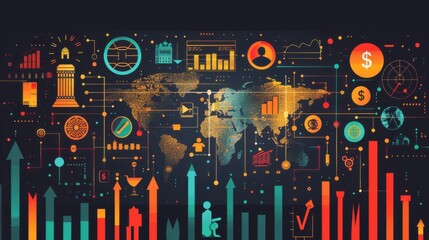 concept of worldwide banking network.