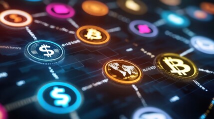 concept of worldwide banking network.