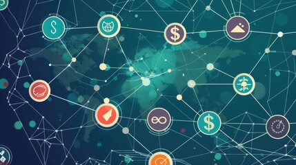 concept of worldwide banking network.