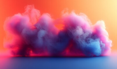 Wall Mural - Vibrant Abstract Explosion: Dynamic Colorful Smoke Bursts on Rainbow Background. Energetic Design for Marketing Campaigns, Game UI, Web Banners, and High-Resolution Wallpapers. Ideal for Creative Adve