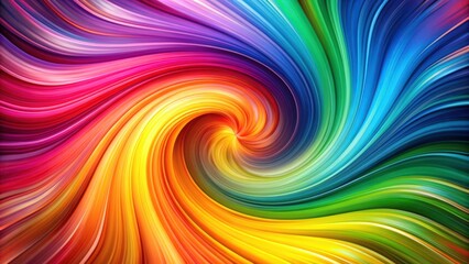 Wall Mural - Abstract vibrant swirl of colors blending seamlessly, creating a spectrum swirl effect, abstract, vibrant, colors, swirl