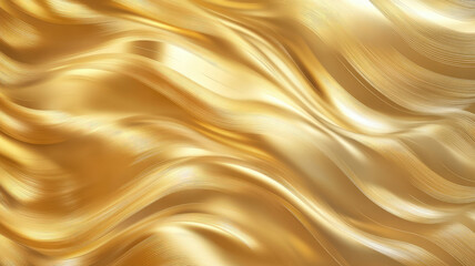 Wall Mural - metallic gold background digital ilustration pattern wallpaper, high definition photo