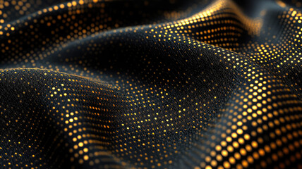 Canvas Print - premium texture black with gold background closeup, ai, detailed high resolution image