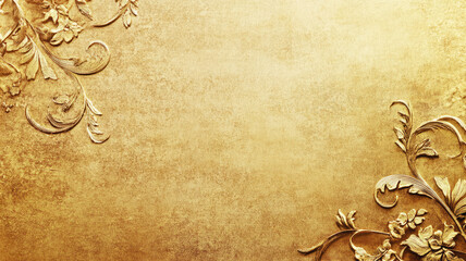 Wall Mural - old paper background, gold background, detailed high definition image