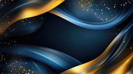 Wall Mural - elegant blue and gold background, extremely detailed image