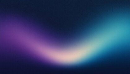 Wall Mural - aurora borealis abstract grainy gradient landscape, dark background banner poster