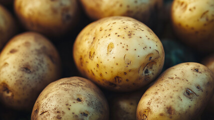 close up of potato in farm