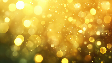 Wall Mural - yellow and gold abstract bokeh background, detailed high resolution photo
