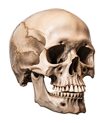 Wall Mural - Skull Isolated on Transparent Background PNG
