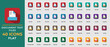 © Nafsahku - Document text file flat icon set. txt, ppt, pdf, doc, csv, files format icons. vector illustration