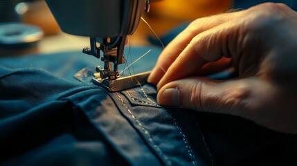 Close up of sewing, AI generated Image