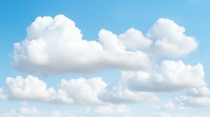 Wall Mural - the sky is filled with fluffy white clouds, creating a serene
