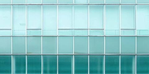 Canvas Print - close-up view of a modern steel and glass architectural facade with a minimalistic design in an urba