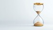 © naphat - Hourglass gold strange shape empty space Random background color, emphasizing light tones, color pencil style. copy space for text, clear light