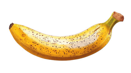 Wall Mural - Ripe Banana with Brown Spots