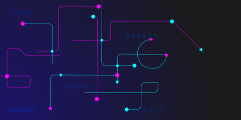 Abstract Global communication. Digital connection with connecting dots and lines. Networking and big data visualization concept background.