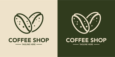 Wall Mural - Coffee shop logo minimalist design