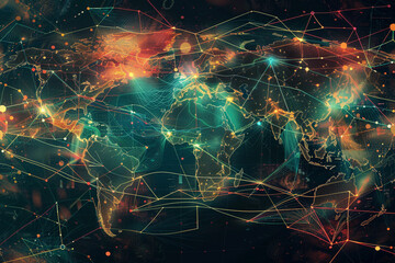 Wall Mural - Global Network